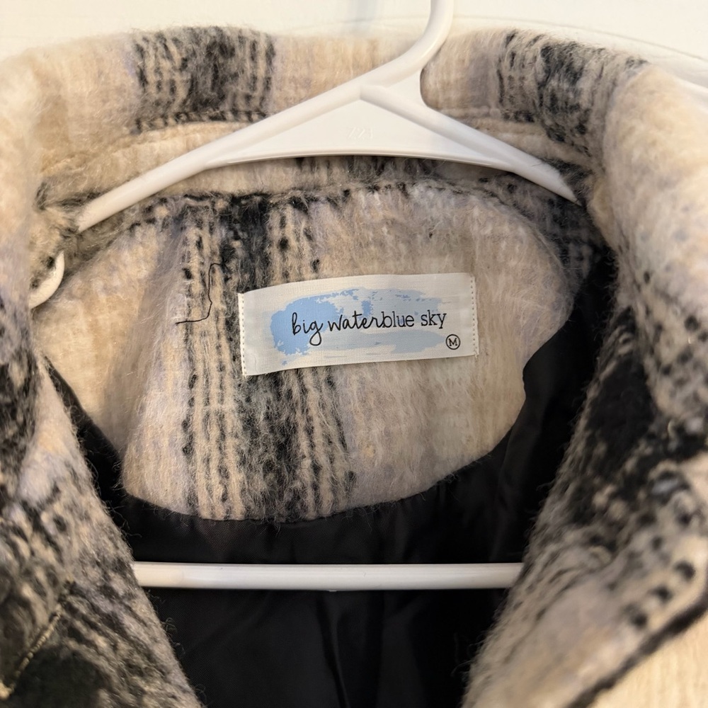 Multicolor Plaid Print Button Down Cropped Flanne… - image 3